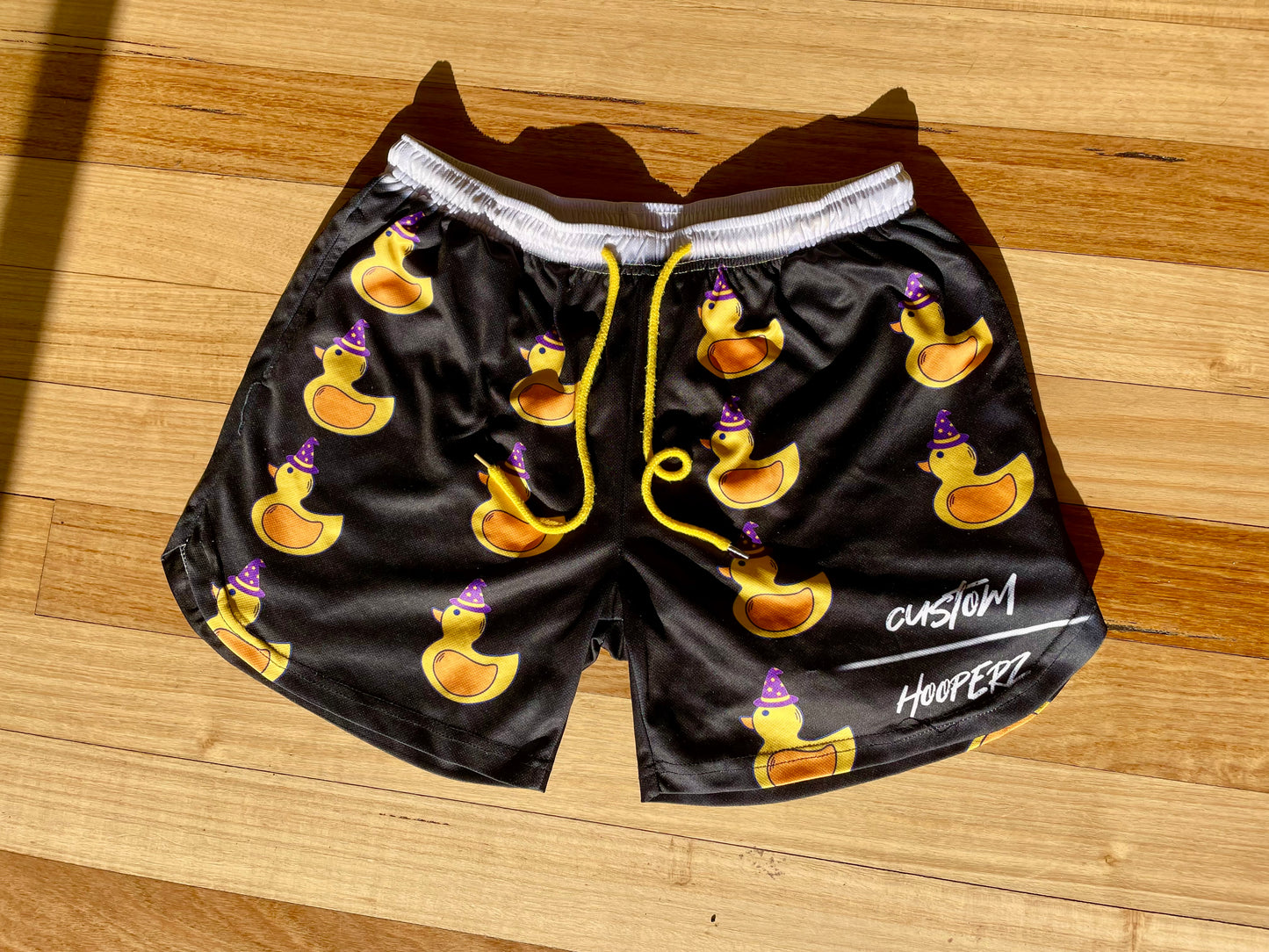 Wizard Duck Hoop Shorts (Black)