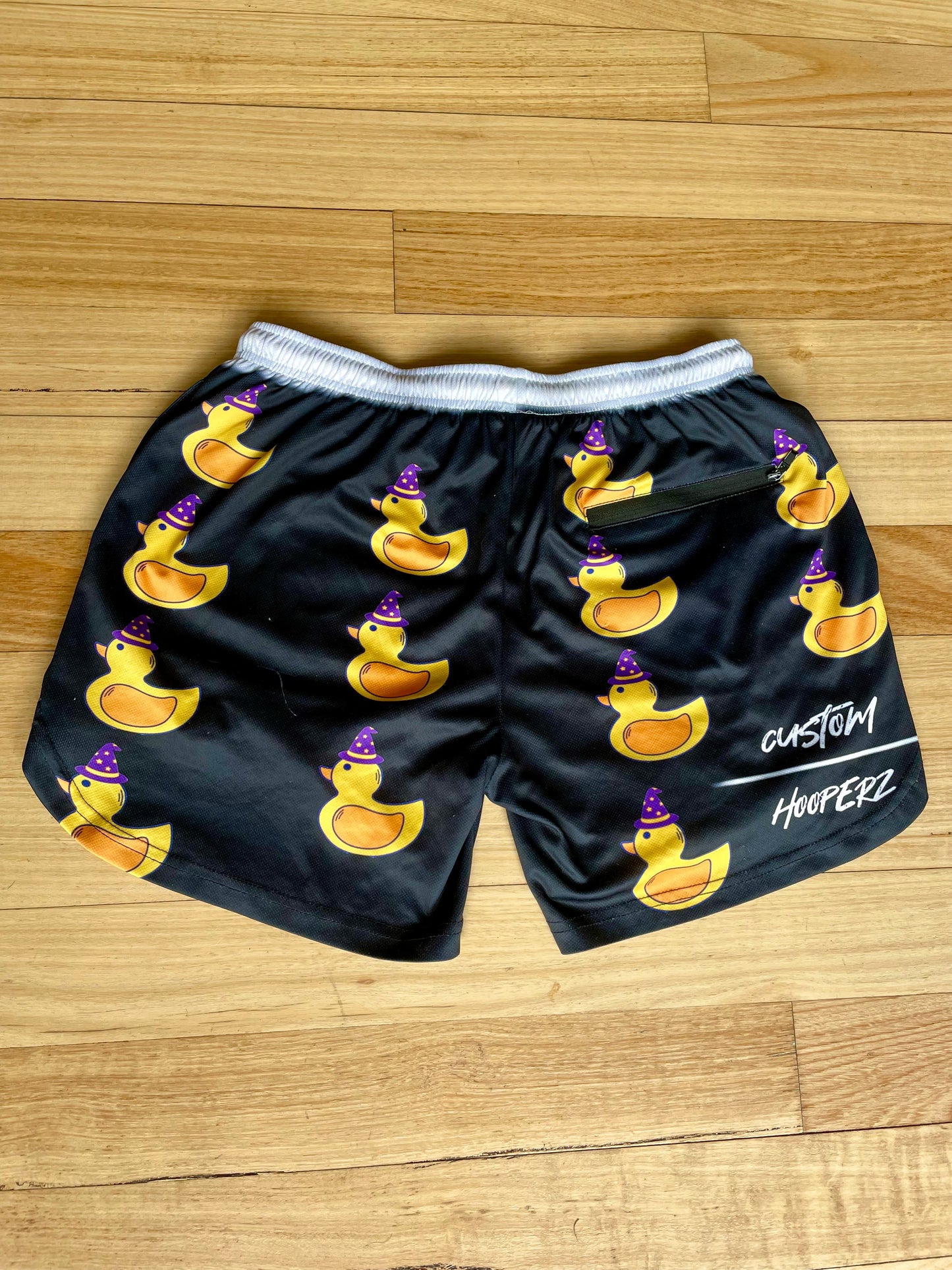 Wizard Duck Hoop Shorts (Black)